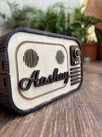 Echowood Retro Speaker with Name