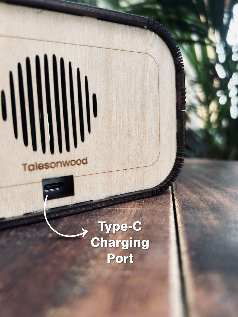 Echowood Retro Speaker with Name